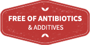 free of antibiotics no additives red icon dogcertified doonlygoodpetfood