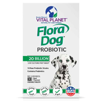 health flora dog probiotic chewable tablet vital planet