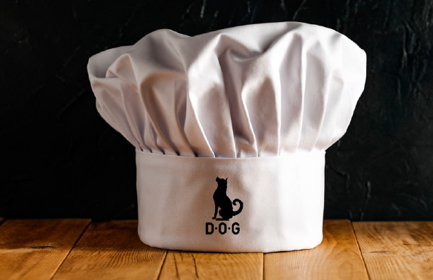 DOG chef hat